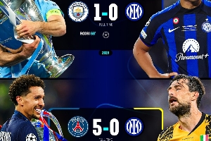 昨日重現(xiàn)國(guó)米3年2進(jìn)歐冠決賽 見(jiàn)證曼城和巴黎圓夢(mèng)&加冕三冠王