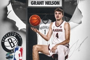??達(dá)科塔KD？美記：阿拉巴馬大學(xué)鋒線格蘭特-尼爾森將加盟籃網(wǎng)