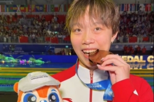 刷新PB獲得女子50米仰泳銅牌！萬樂天：希望下次能把獎牌換成金牌