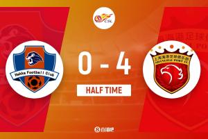 半場-上海海港暫4-0梅州客家 劉若釩傳射 加布里埃爾造點+點射