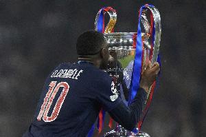 隊(duì)報(bào)：奪歐冠后巴黎一改無球星集體原則，公開聲援登貝萊奪金球