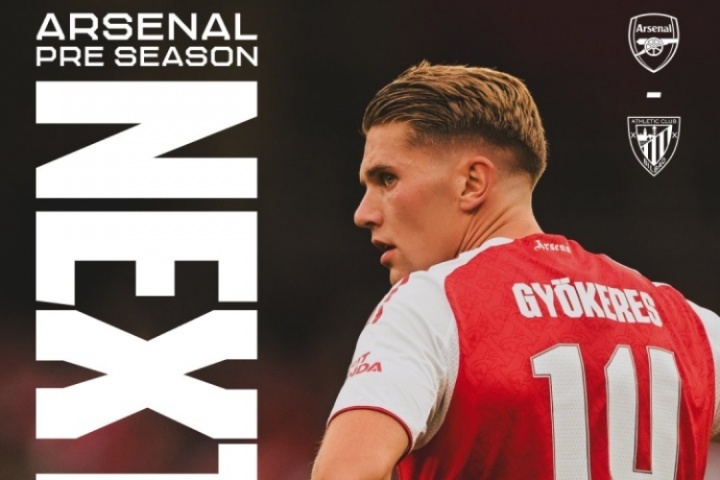 酋長杯-阿森納vs畢巴首發(fā)：約克雷斯、祖比門迪先發(fā) 馬丁內利出戰(zhàn)