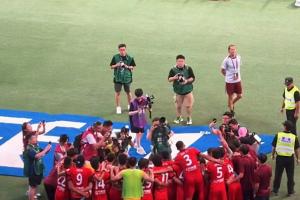 劉若釩：不容易的3分，俱樂部上下團(tuán)結(jié)一起，每一分鐘都拼盡全力