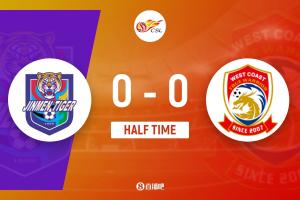 半場-楊帆進(jìn)球被吹阿代米傷退 天津津門虎暫0-0青島西海岸