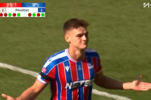 制勝一罰就爆射！21歲德文尼第五罰直接抽死角，阿利森無可奈何！