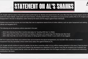 太輕！LPL英文團(tuán)隊(duì)長文控訴：Shanks性別歧視+種族歧視就這處罰？