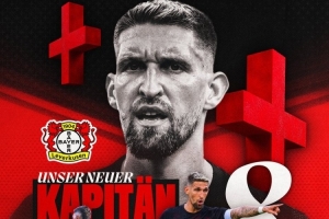 官方：30歲中場安德里希出任勒沃庫森新任隊長