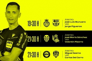 西甲首輪裁判安排：穆努埃拉將執(zhí)法巴薩客戰(zhàn)馬洛卡