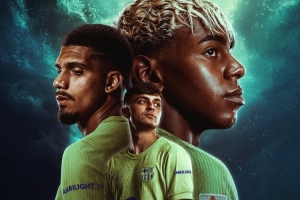 巴薩發(fā)布西甲首輪海報(bào)：亞馬爾、阿勞霍、佩德里出鏡