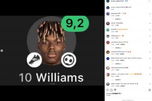 此前被球迷批表現(xiàn)差還與拉什福德對比，尼科傳射后曬9.2評分回應