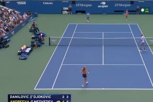 德約/達尼洛維奇0-2不敵梅德韋杰夫/安德列娃，止步美網(wǎng)混雙首輪