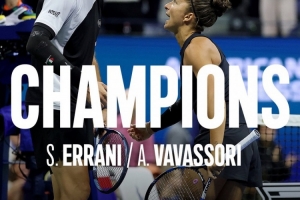 埃拉尼/瓦瓦索里擊敗斯瓦泰克/魯?shù)拢l(wèi)冕美網(wǎng)混雙冠軍