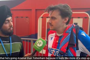 水晶宮球迷：更高興埃澤將加盟阿森納而不是熱刺，像是更上一層樓