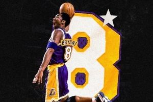 湖人官推分享科比海報：洛杉磯之心 生日快樂 科比 