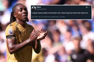 如你所愿！埃澤10年前社媒：等我成功了，你們肯定會找出這條推文