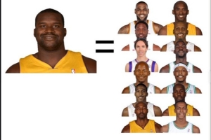 掘金自媒體對(duì)比兩大中鋒全明星隊(duì)友數(shù)：奧尼爾12 約基奇生涯至今0