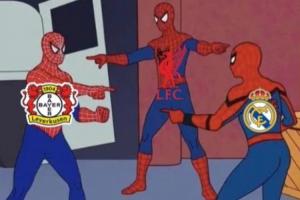 閉環(huán)皇馬紅軍藥廠右后衛(wèi)互換，藥廠官方發(fā)蜘蛛俠表情包玩梗