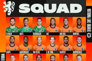 荷蘭世預(yù)賽名單：范迪克領(lǐng)銜，德容、德里赫特、德佩在列