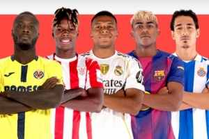 西甲8月最佳球員候選：姆巴佩、亞馬爾領銜，尼科、N-佩佩在列