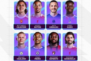 英超8月最佳候選：格拉利什、格伊、哈蘭德在列，利物浦兩將入選