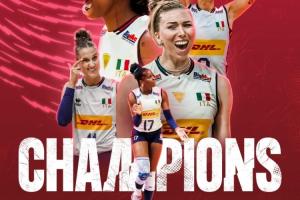 36連勝！意大利女排包攬世界聯(lián)賽+奧運會+世錦賽冠軍，實現(xiàn)大滿貫