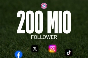 拜仁全社媒粉絲數(shù)突破兩億，凱恩諾伊爾等球員出鏡感謝球迷支持