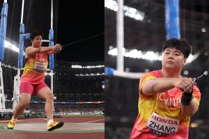 中國隊本屆首枚獎牌！趙杰刷新PB奪女子鏈球銀牌，張家樂獲銅牌