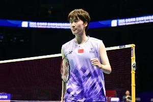 中國(guó)羽毛球大師賽女單次輪：陳雨菲2-0丹麥選手萊恩 晉級(jí)下一輪