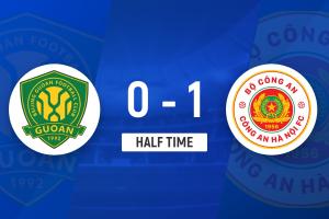 半場(chǎng)-北京國(guó)安暫0-1河內(nèi)公安 國(guó)安半場(chǎng)0射正 維唐遠(yuǎn)射破門