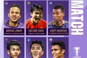 亞冠精英聯(lián)賽首輪最佳候選：破門申花、蓉城和海港的3名球員入圍