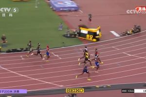 世錦賽男子200米：萊爾斯19秒52成功衛(wèi)冕，追平博爾特4連冠紀(jì)錄