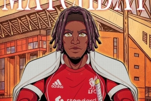 弗林蓬社媒曬個(gè)人海報(bào)，預(yù)熱默西賽德郡德比