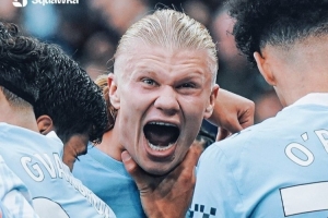 進(jìn)球機(jī)器！哈蘭德在倫敦進(jìn)行的21場(chǎng)英超比賽中已攻入20球