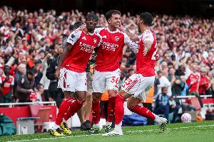 本賽季阿森納首次在運(yùn)動(dòng)戰(zhàn)中失球，此前唯一失球是來自索博任意球