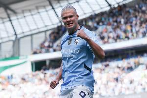 快速反擊首開(kāi)紀(jì)錄，官方：哈蘭德被評(píng)為阿森納VS曼城全場(chǎng)最佳球員