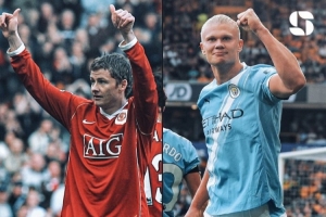 91球！哈蘭德追平索爾斯克亞，成為英超歷史進(jìn)球最多的挪威球員