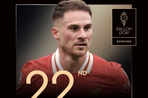 2025年金球獎第22名：26歲麥卡利斯特，生涯首次入選