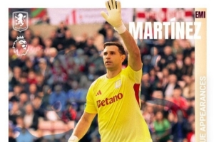 大馬丁上演英超200戰(zhàn)里程碑，為阿森納出戰(zhàn)15次、為維拉出戰(zhàn)185次