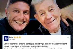 薩內(nèi)蒂父親去世，國(guó)米官方：向薩內(nèi)蒂致以誠(chéng)摯的哀悼