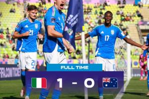 世青賽：意大利U20以1-0擊敗澳大利亞U20，羅馬小將曼尼尼破門