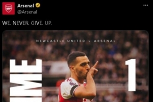 補(bǔ)時絕殺神劇情！阿森納社媒賽后激情宣告：我們永不放棄