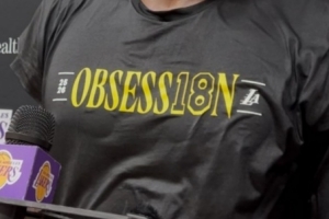 沖隊(duì)史第18冠？美記：湖人訓(xùn)練衫印有“18”字樣 目標(biāo)本賽季爭冠