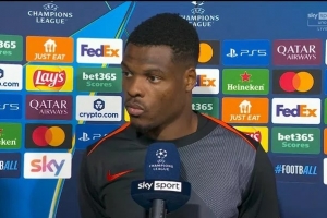 鄧弗里斯：很高興進球并取勝，我的進球來自小圖拉姆的精彩配合