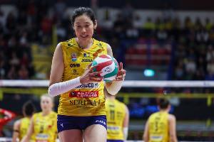 朱婷26扣8中1攔拿下9分，科內(nèi)利亞諾3-2逆轉(zhuǎn)迎意甲女排開門紅