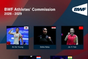 官方：賈一凡當(dāng)選2026–2029任期新一屆世界羽聯(lián)運(yùn)動(dòng)員委員會(huì)成員