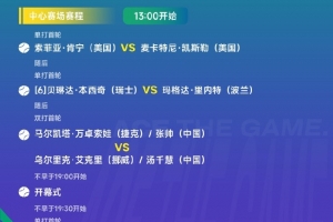 WTA寧波站明日賽程：張帥搭檔萬(wàn)卓索娃出戰(zhàn)雙打，王曦雨登場(chǎng)