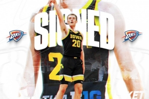 雷霆官方：球隊(duì)裁掉中鋒維克托-拉欣 簽下后衛(wèi)佩頓-桑德福特