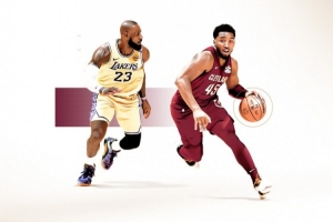 情懷拉滿！騎士官推曬詹姆斯米切爾海報宣傳1月底主場戰(zhàn)湖人比賽