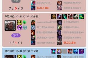 Bin時(shí)隔5天重新韓服Rank訓(xùn)練：一把挖掘機(jī)一把狼母，可惜都沒贏