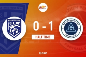 半場-武漢三鎮(zhèn)0-1深圳新鵬城 埃杜-加西亞連場破門楊一鳴肘擊直紅